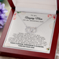 To My Beautiful Mom On My Wedding Day / Mother of the Groom Gift From Groom  / Wedding Gift For Mom / Groom Gift To Mom / Mother Of The Groom Necklace
