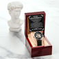 To Our Grandson Follow Your Dreams Men Openwork Watch | Gift from Grandma & Grandpa | Watch Gift for Him | Appreciation Gift for Grandson | Birthday Gift, Graduation