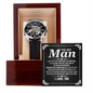 To My Man You Are The One I Want To Be With Men Openwork Promise Watch | Anniversary Gift for Him | Boyfriend Gift Ideas | Watch Gift for Boyfriend