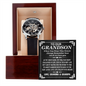 To Our Grandson Follow Your Dreams Men Openwork Watch | Gift from Grandma & Grandpa | Watch Gift for Him | Appreciation Gift for Grandson | Birthday Gift, Graduation
