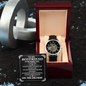 To My Boyfriend Never Forget That I Love You Men Openwork Promise Watch | Anniversary Gift for Him | Boyfriend Gift Ideas | Watch Gift for Boyfriend