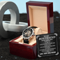To My Boyfriend Never Forget That I Love You Men Openwork Promise Watch | Anniversary Gift for Him | Boyfriend Gift Ideas | Watch Gift for Boyfriend