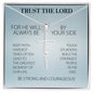 Trust The Lord Keep Faith Cross Necklace - Birthday, Friendship, Faith Cross Necklace Gift