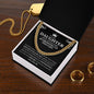 To Our Daughter Trendy Cuban Chain Link Necklace | Gift For Daughter From Mom & Dad, Daughter Birthday, Daughter Graduation