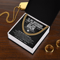 To My Boyfriend Funny Chain Necklace, Sarcastic Gift for Boyfriend, Funny Anniversary Gift for Boyfriend, Boyfriend Birthday