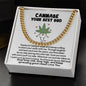 Cannabe Your Best Bud Necklace, Stoner Necklace, 420 Partner, Anniversary Gift
