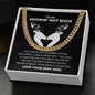 To My Smokin Hot Buck Cuban Chain Necklace for Him | Hunting Couple Jewelry Gift | Valentine's Gift for Outdoorsy Man, Soulmate, Boyfriend