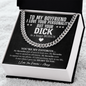 To My Boyfriend Funny Chain Necklace, Sarcastic Gift for Boyfriend, Funny Anniversary Gift for Boyfriend, Boyfriend Birthday