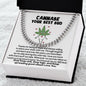 Cannabe Your Best Bud Necklace, Stoner Necklace, 420 Partner, Anniversary Gift