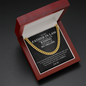 To My Father In Law Cuban Chain Link Gift | Father of the Bride Groom Gift | Gift For Husband's Dad | Thank You For Raising The Man Of My Dreams