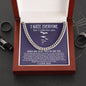 I Tolerate You Necklace, Valentine's Day Gift For Boyfriend,  Valentine's Gift For Him, To My Boyfriend Cuban Link Chain