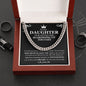 To Our Daughter Trendy Cuban Chain Link Necklace | Gift For Daughter From Mom & Dad, Daughter Birthday, Daughter Graduation