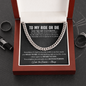 To My Ride Or Die Chain Necklace, Sentimental Gift for Boyfriend, Anniversary Gift for Husband, Boyfriend Birthday