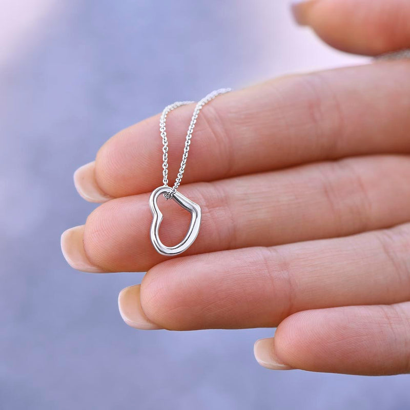 You Are Not Alone New Heart Pendant Remembrance Necklace | Sympathy Loss Of A Loved One | Bereavement Gift | Memorial Of A Loved One