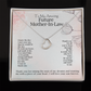 To My Amazing Future Mother-In-Law  Heart Necklace | Gift for Boyfriend's Mom | Mother In Law Wedding Gift From Bride | Mother of the Groom Necklace | Future Mother in Law Wedding Gift | Sentimental Gift For Mother-In-Law