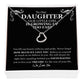 To Our Daughter Delicate Heart Necklace | Gift For Daughter From Mom & Dad, Daughter Birthday, Daughter Graduation