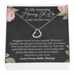 To My Amazing Mommy New Heart Necklace | Gift From Baby Bump | Pregnancy Gift for Best Friend | New Mom Necklace Gift from Husband