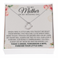 To My Mother On My Wedding Day Heart Necklace | Gift for Bride Mom |  Wedding Gift For Mom | Mother of the Bride Wedding Gift | Sentimental Necklace Gift For Mother