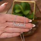 Personalized Name Necklace Our First Christmas Together | Christmas Gift For New Mom | Kids Name Necklace| Happy First Christmas Together