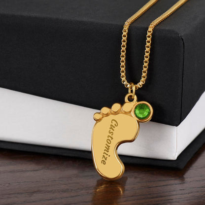 Mommy To Be Birthstone Necklace, First Mother's Day Gift, New Mom Gift, 1st Mothers Day, Gift From Baby Bump