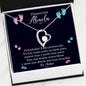 Promovida Abuela, Tu Nieto Esta En Camino Heart Necklace