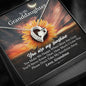 To My Granddaughter, You Are My Sunshine When Skies Are Gray Heart Necklace