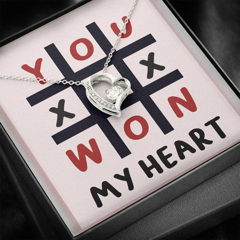 You Won My Heart Necklace, Valentine Gift For Her