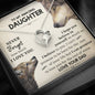 To My Amazing Daughter Never Forget How Much I love You Heart Necklace