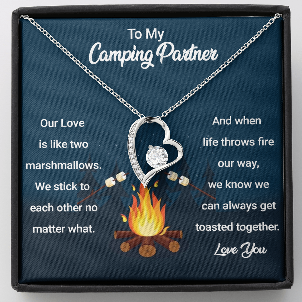 To my Camping Partner Forever Love Necklace| To my Wife, Girlfriend for her Anniversary, Birthday, Valentines Day| Gift from Husband, Boyfriend
