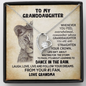 To My Granddaughter Straighten Your Crown Forever Love Necklace | Gift from Grandma, Granddaughter Birthday , Graduation Gift
