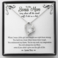 To My Bonus Mom Funny Forever Love Necklace | Gift to Step-Mom, Step-Mother, Adoptive Mother, Other Mom from Daughter | Mother's Day, Birthday Gift