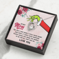 To My Mom Know You Mean The World To Me Forever Love Necklace | Gift to Mom from Daughter / Son | Mother's Day Gift for Mother
