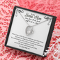 To My Bonus Mom Funny Forever Love Necklace | Gift to Step-Mom, Step-Mother, Adoptive Mom, Other Mom from Son | Mother's Day, Birthday Gift