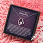 To My Boyfriend's Loving Mom Thank You For Raising Your Son Forever Love Necklace |  Boyfriend's Mom Gift from Girlfriend | Mother's Day, Christmas, & Birthday Gift