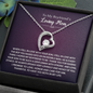 To My Boyfriend's Loving Mom Thank You For Raising Your Son Forever Love Necklace |  Boyfriend's Mom Gift from Girlfriend | Mother's Day, Christmas, & Birthday Gift