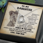 To My Daughter Straighten Your Crown Forever Love Necklace | Gift from Mom, Daughter Birthday , Graduation Gift