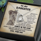 To My Daughter Straighten Your Crown Forever Love Necklace | Gift from Dad, Daughter Birthday , Graduation Gift