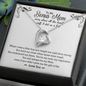 To My Bonus Mom Funny Forever Love Necklace | Gift to Step-Mom, Step-Mother, Adoptive Mom, Other Mom from Son | Mother's Day, Birthday Gift
