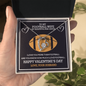 To My Football Wife Happy Valentine's Forever Love Necklace