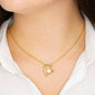 Promovida Abuela, Tu Nieto Esta En Camino Heart Necklace