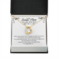 To My Bonus Mom Funny Forever Love Necklace | Gift to Step-Mom, Step-Mother, Adoptive Mom, Other Mom from Son | Mother's Day, Birthday Gift