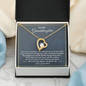 To My Granddaughter Always Keep Me in Your Heart Forever Love Necklace | Granddaughter Gift From Grandmother for Birthday, Graduation
