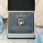 To My Granddaughter Straighten Your Crown Forever Love Necklace | Granddaughter Gift From Grandmother for Birthday, Graduation
