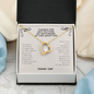Thanks For Not Putting My Boyfriend Up For Adoption Forever Love Necklace |  Boyfriend's Mom Gift from Girlfriend | Mother's Day, Christmas, & Birthday Gift
