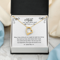 To My Mom Funny Forever Love Necklace | Gift to Mother from Daughter | Mother's Day, Birthday Gift
