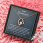 To My Granddaughter Straighten Your Crown Forever Love Necklace | Granddaughter Gift From Grandmother for Birthday, Graduation