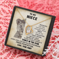 To My Niece Straighten Your Crown Forever Love Necklace | Gift from Aunt, Niece Birthday , Graduation Gift
