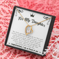 For My Daughter, I Am Proud Of You Graduation Love Necklace | Graduation Gift From Mom, Dad