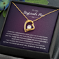 To My Boyfriend's Mom His Heart Will Always Be Safe With Me Forever Love Necklace |  Boyfriend's Mom Gift from Girlfriend | Mother's Day, Christmas, & Birthday Gift