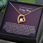 To My Boyfriend's Loving Mom Thank You For Raising Your Son Forever Love Necklace |  Boyfriend's Mom Gift from Girlfriend | Mother's Day, Christmas, & Birthday Gift